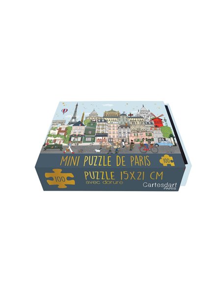Boîte Mini Puzzle Amélie in Paris 100 Pièces Cartes d'Art