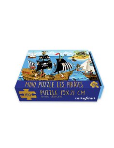 Boîte Mini Puzzle Bateau de Pirates Cartes d'Art