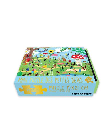 Boîte Mini Puzzle Jardin des Petites Bêtes Cartes d'Art