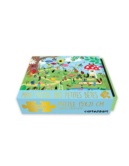 Boîte Mini Puzzle Jardin des Petites Bêtes Cartes d'Art
