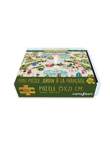 Boîte Mini Puzzle Jardins à la Française Cartes d'Art