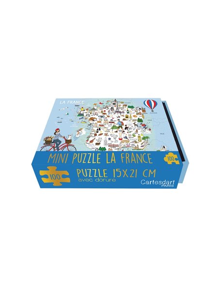Boîte Mini Puzzle La France Cartes d'Art