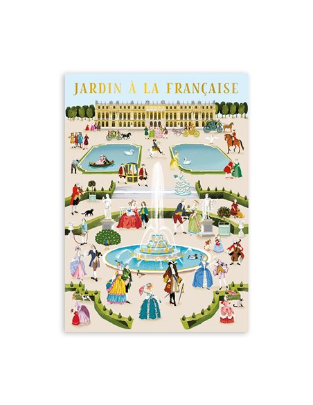 Cahier A5 Jardins à la Française Cartes d'Art