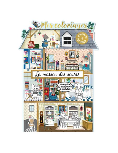 Set de Coloriage Maison des Souris Cartes d'Art