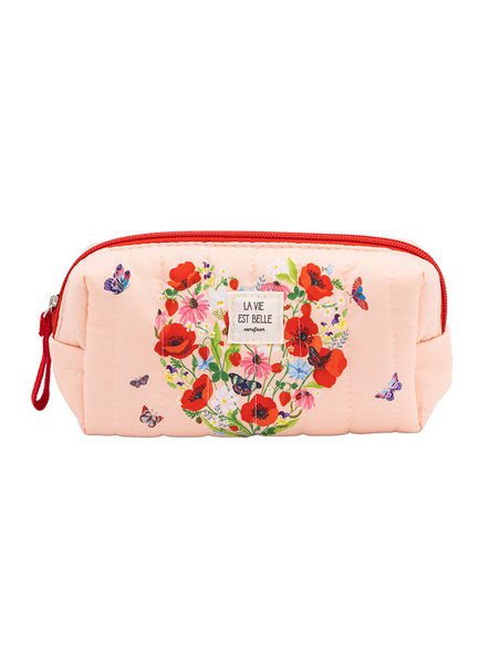 Petite Trousse Matelassée Coquelicoeurs Cartes d'Art