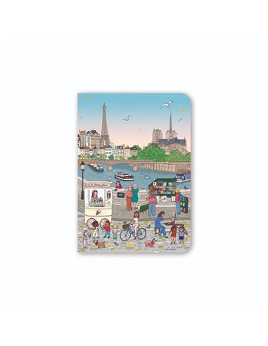 Carnet Souple A6 Paris Les Bouquinistes Cartes d'Art