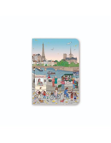 Carnet Souple A6 Paris Les Bouquinistes Cartes d'Art