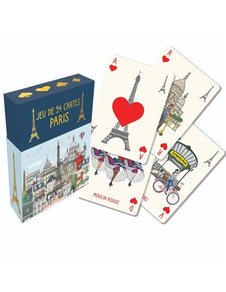 Jeu de 54 Cartes Paris Monuments Cartes d'Art