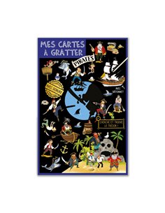 Cartes à Gratter Bateau de Pirates Cartes d'Art