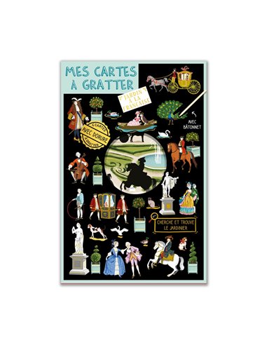 Cartes à Gratter Jardins à la Française Cartes d'Art