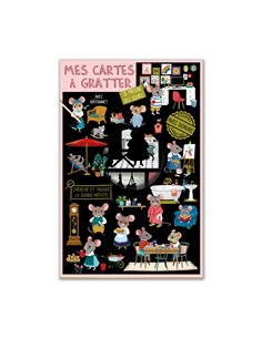 Cartes à Gratter Maison des Souris Cartes d'Art