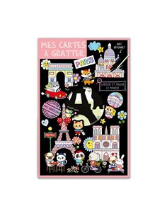 Cartes à Gratter Paris Kawaii Cartes d'Art