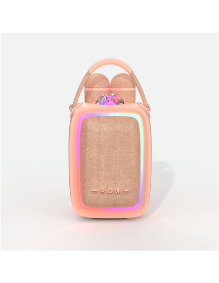 Enceinte Karaoké Singy Party Rose  Mobility on Board