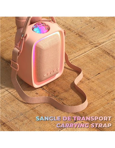 Enceinte Karaoké Singy Party Rose  Mobility on Board