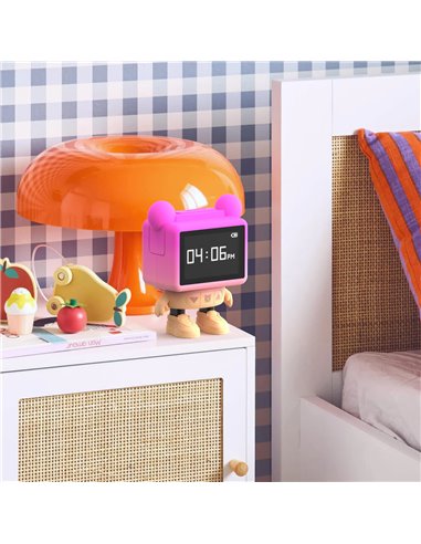 Réveil Enfant Dancing Clock Rose  Mobility on Board
