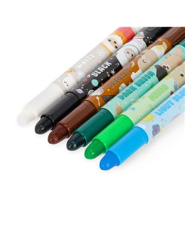 Teddy Friends - 12 Crayons - LEGAMI