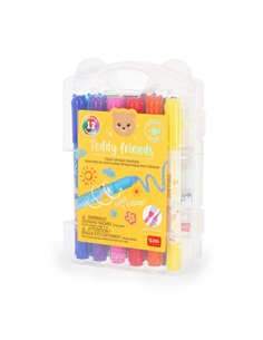 Teddy Friends - 12 Crayons - LEGAMI