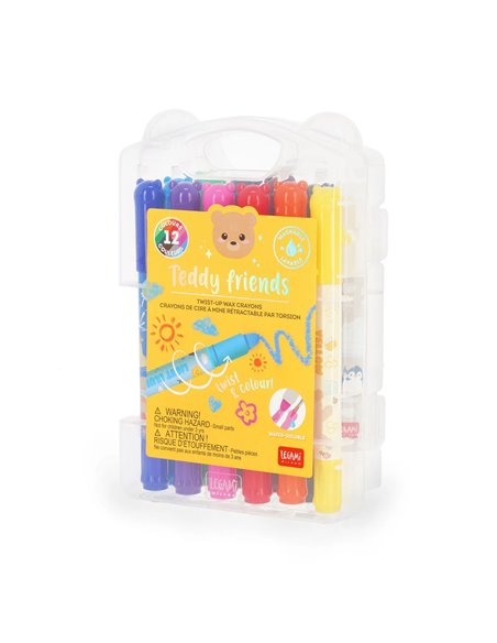 Teddy Friends - 12 Crayons - LEGAMI