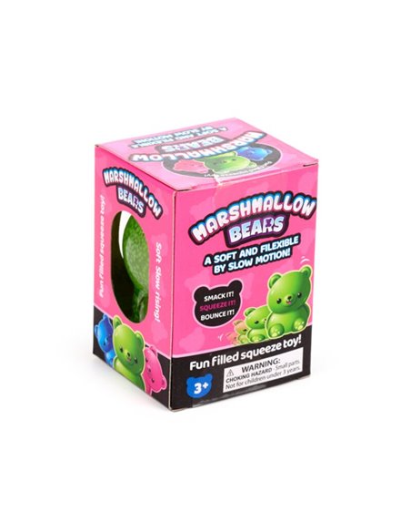Squeezy Jouet Ourson Anti Stress en Maltose brille dans le Noir