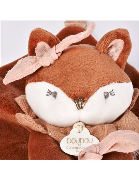 MINA - Doudou attache-sucette renard