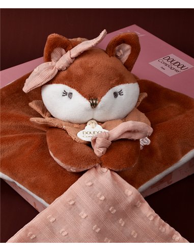 MINA - Doudou attache-sucette renard