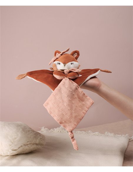 MINA - Doudou attache-sucette renard