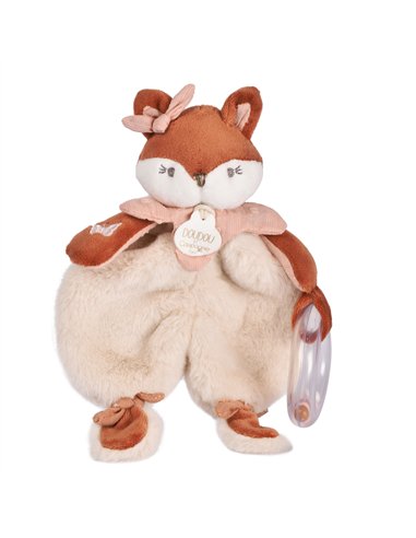 MINA - Doudou avec hochet renard