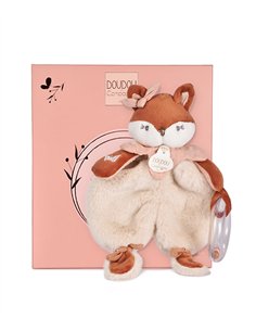 MINA - Doudou avec hochet renard
