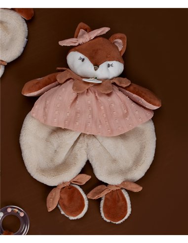 MINA - Doudou plat renard 29cm 
