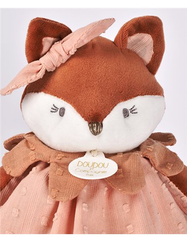 MINA - Doudou plat renard 29cm 