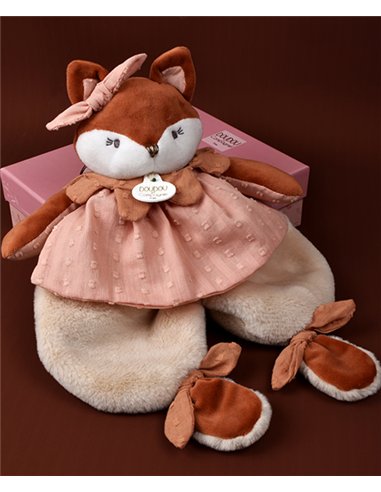 MINA - Doudou plat renard 29cm 