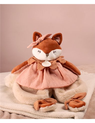 MINA - Doudou plat renard 29cm 