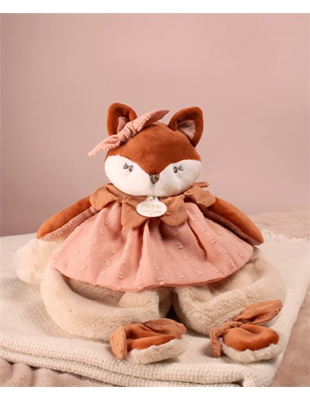 MINA - Doudou plat renard 29cm 