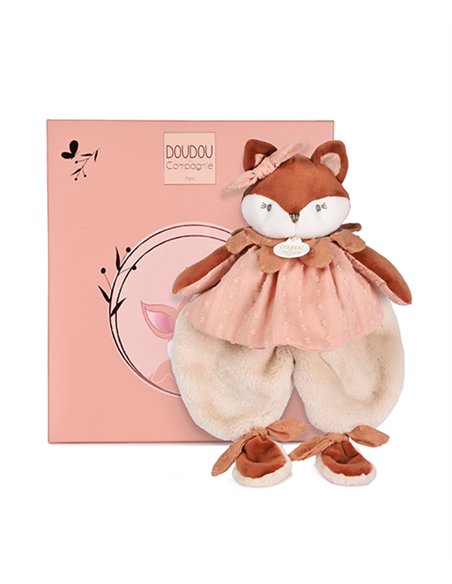 MINA - Doudou plat renard 29cm 