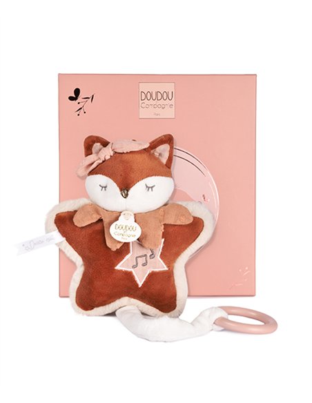 MINA - Boite à musique renard 16cm