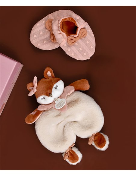 MINA - Coffret Doudou Chaussons renard