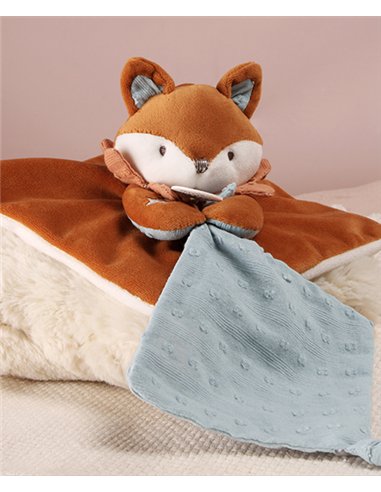 TIMO - Doudou attache-sucette renard