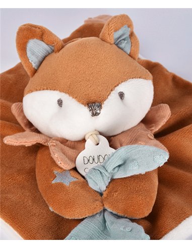 TIMO - Doudou attache-sucette renard