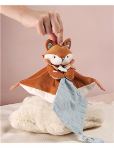 TIMO - Doudou attache-sucette renard 2