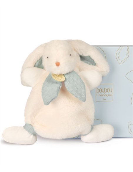 LAPIN BONBON - Doudou bleu gris 25cm