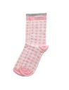 Chaussettes hautes "ICONIQUE" – vichy rose - Poule House