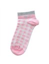 Chaussettes courtes sneakers "PIN-UP" – vichy rose - Poule House