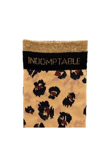 Chaussettes hautes "INDOMPTABLE" – léopard - Poule House