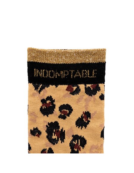 Chaussettes hautes "INDOMPTABLE" – léopard - Poule House