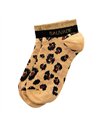 Chaussettes courtes sneakers "SAUVAGE" – léopard - Poule House