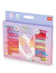 MEOW - SET DE 6 FEUTRES À DOUBLE POINTE - Legami