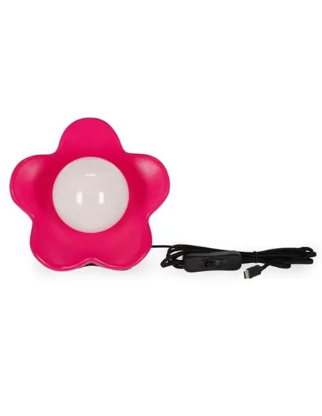 FLOWER POWER - LAMPE LED DE TABLE - MATTE PINK - Legami