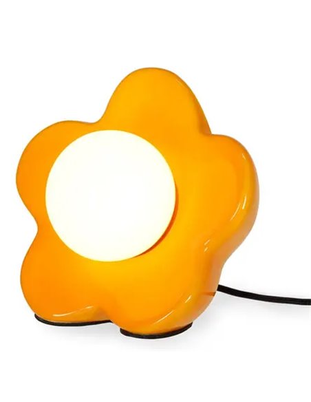 FLOWER POWER - LAMPE LED DE TABLE - SHINY ORANGE - Legami