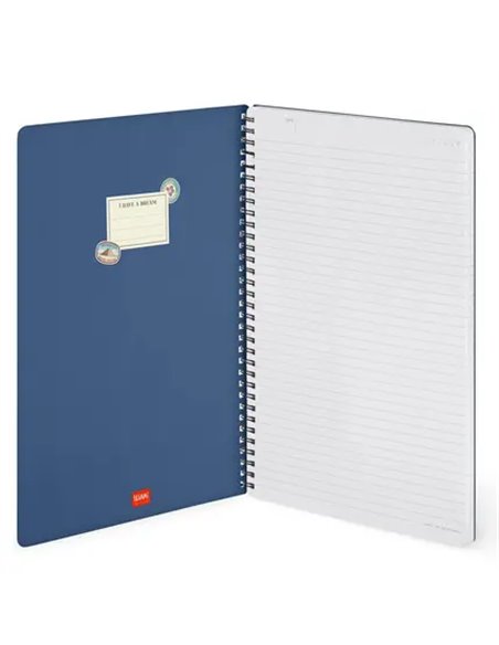 SPIRAL-BOUND NOTEBOOK - CAHIER LIGNÉ À SPIRALE - TRAVEL - Legami
