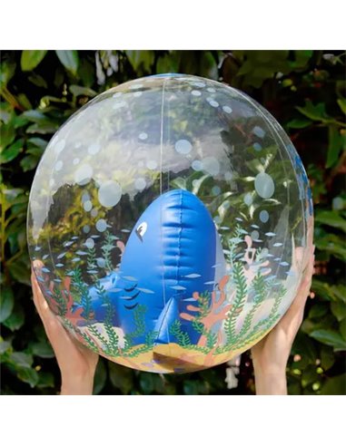 BEACH BALL - BALLON DE PLAGE GONFLABLE - SHARK - Legami
